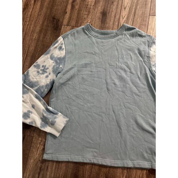 IPD Other - IPD Pale Blue Slow Down Tie Dye Colorblock Crewneck, No Longer Sold, I paid $50